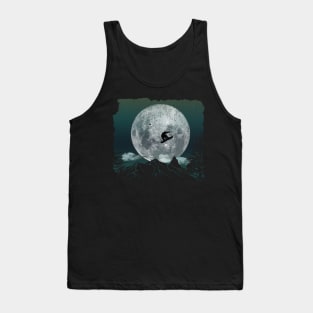 Snowboard Freestyle - Green Night Tank Top